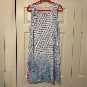 Lilly Pulitzer Luella Sleeveless Shift Swing Swing Sea La Vie Dress